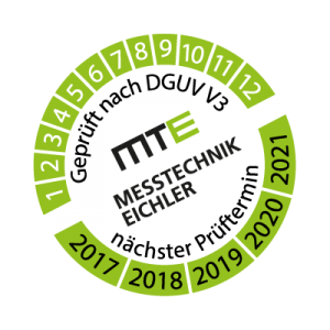 MTE Prüfplakette